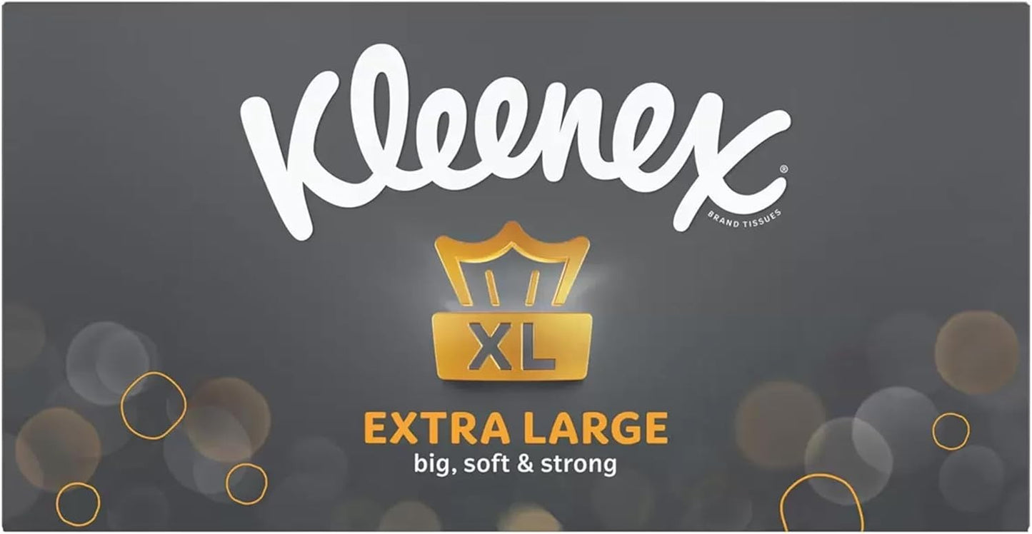 Kleenex Extra Large 2Ply Facial Tissues 6 Boxes x90 Sheets Strong Soft Comfort