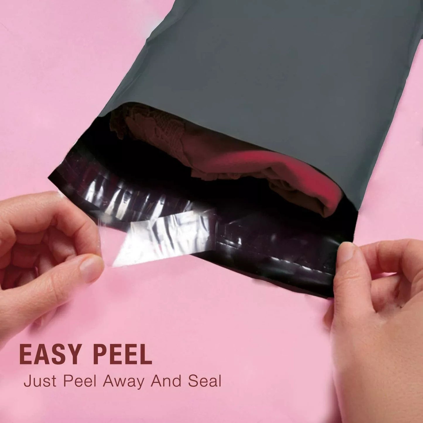 50 Grey Postal Mailing Bags 10x14 Inch 250x350mm Self Seal Postage Parcel Bags