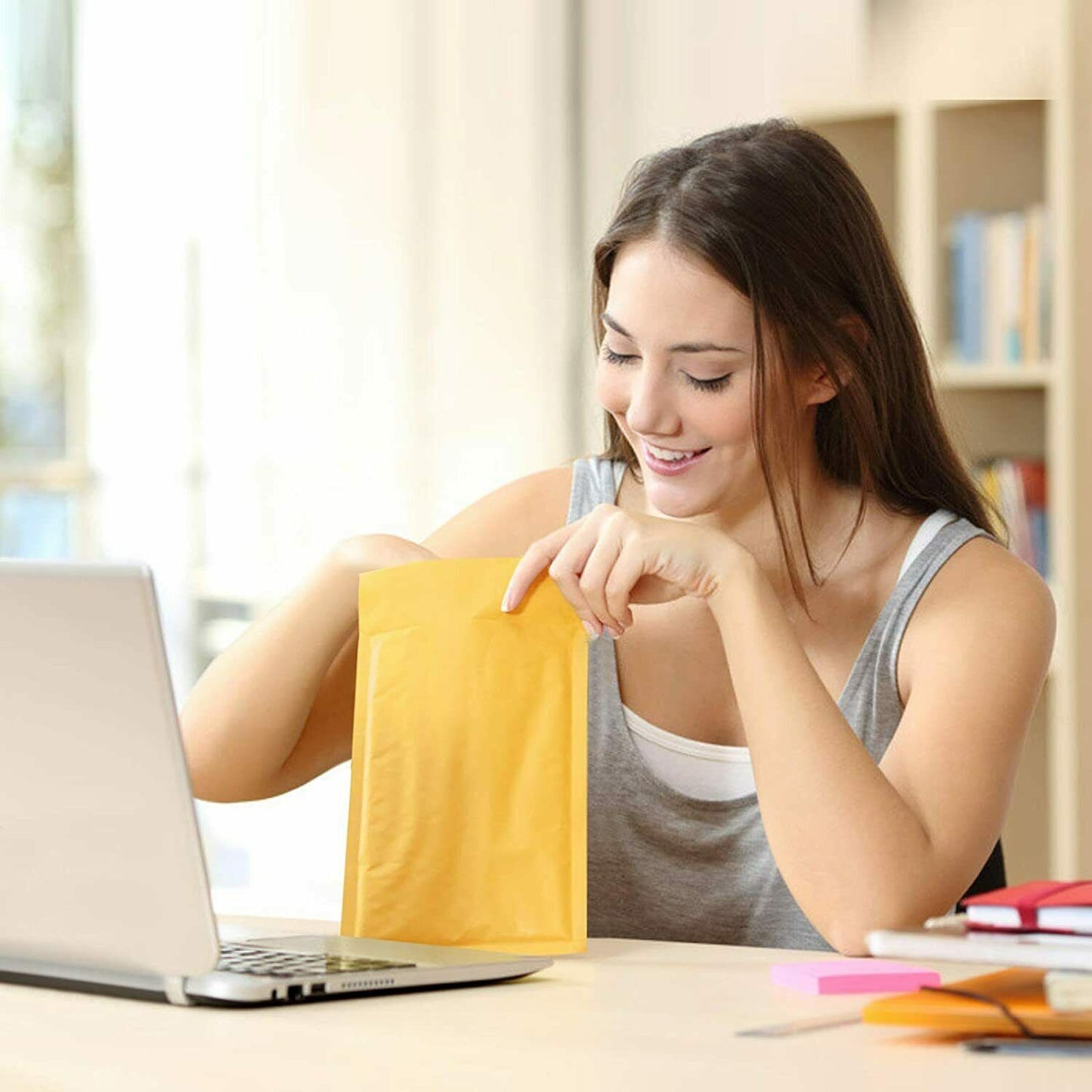 ORIGINAL FEATHERPOST PADDED BUBBLE ENVELOPES MAILER F3 GOLD / BROWN PACKING BAGS