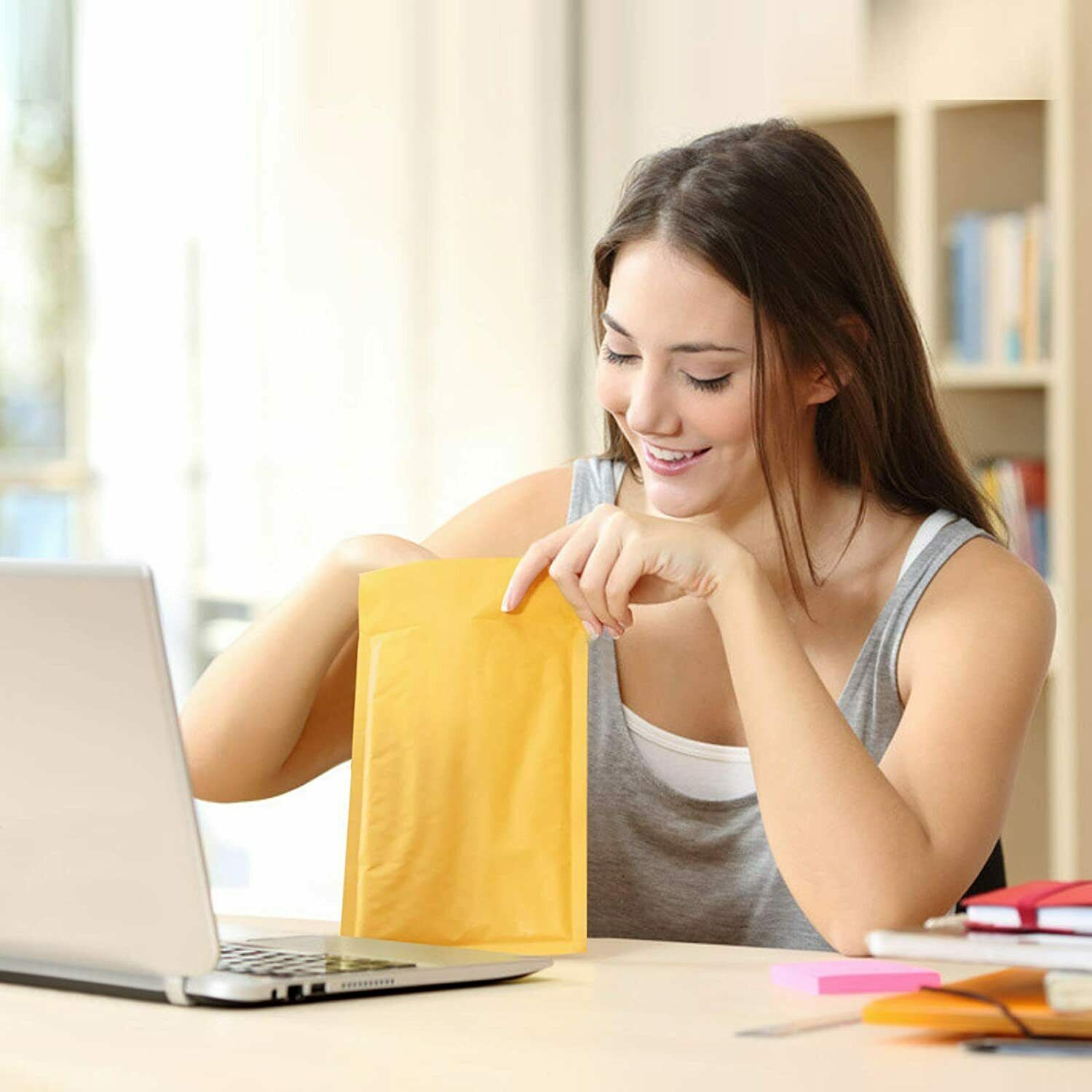 ORIGINAL FEATHERPOST PADDED BUBBLE ENVELOPES MAILER F3 GOLD / BROWN PACKING BAGS