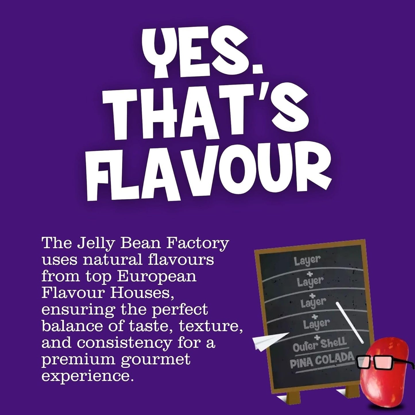 The Jelly Bean Factory 36 Flavour Mix 1.4kg Gourmet Sweets Natural Gluten Free