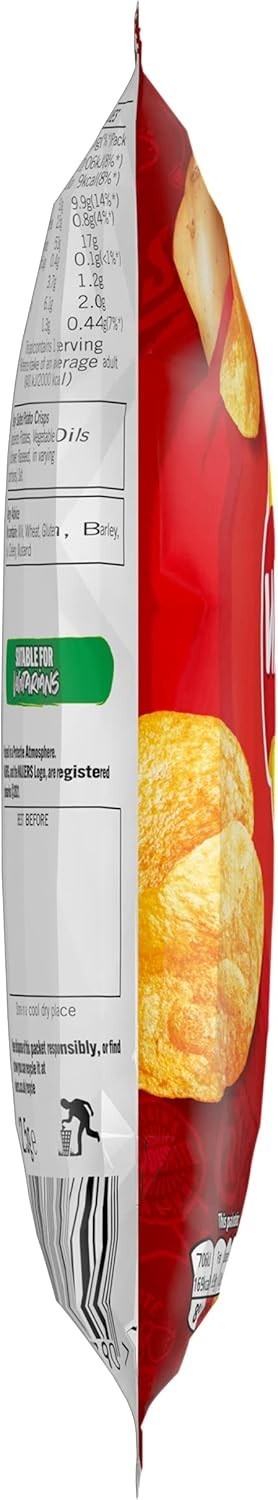 Walkers Ready Salted Crisps 32.5g x 32 Pack Full Case British Classic Snack