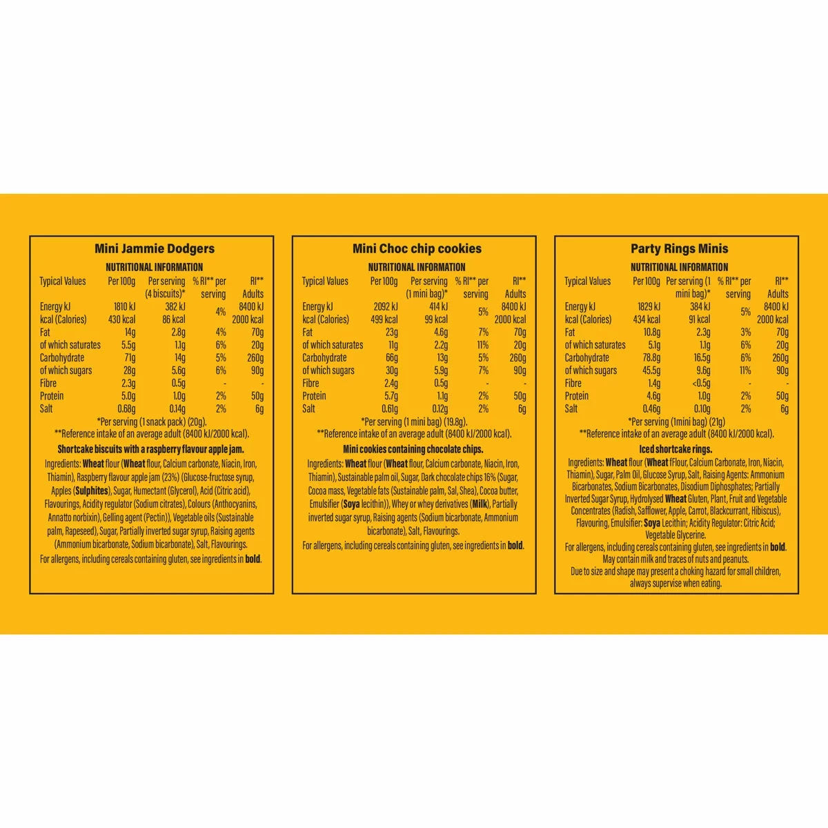 Fox's Mini Biscuit Variety Box, 60 Pack