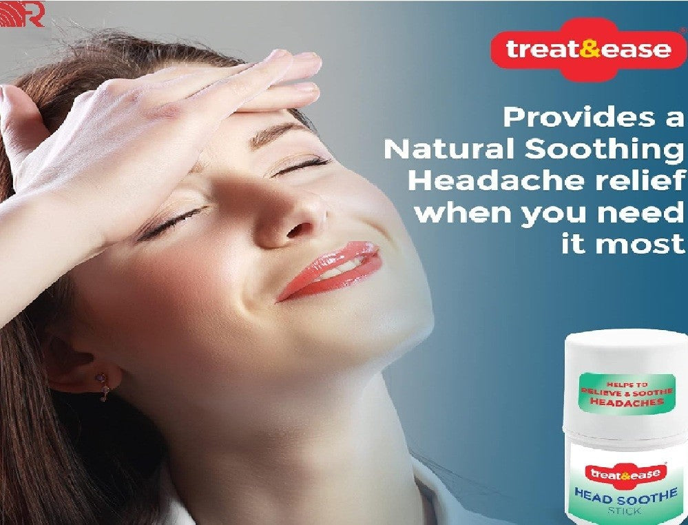 2pk Headache Migraine Forehead Relief Soothing Stick Roll On Non-Greasy 3.6g PCK