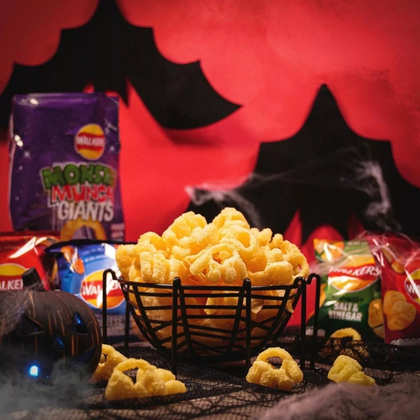 Walkers Wotsits Quavers Monster Munch Variety Crisps Snack Box Pack of 60 Mix UK