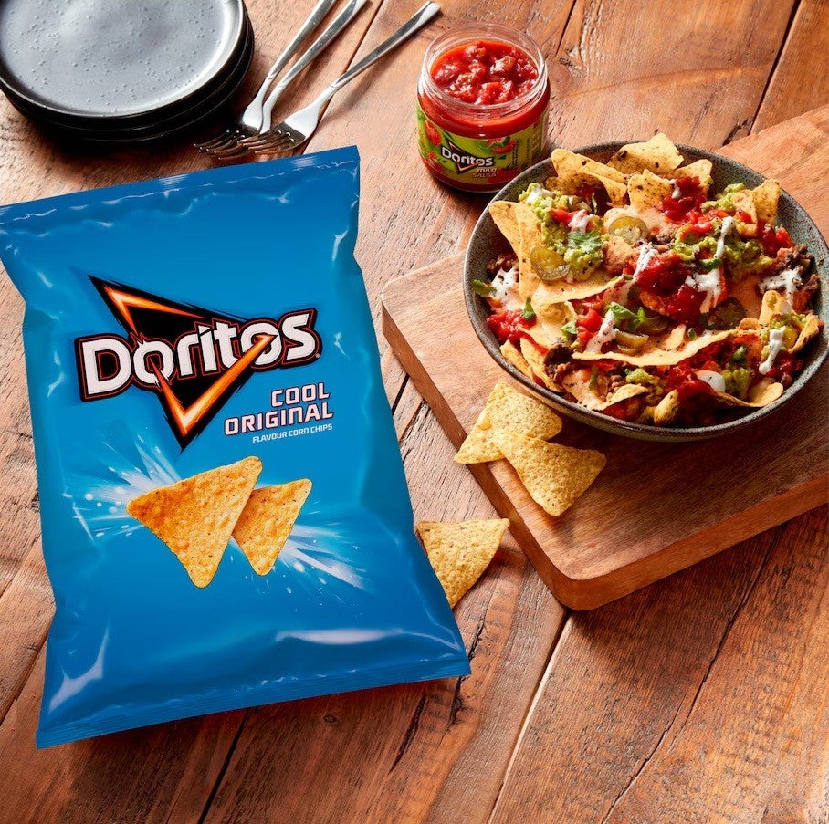 Walkers Doritos 7x180g Variety Box Cool Tangy Chilli Heatwave Crisps Vegetarian