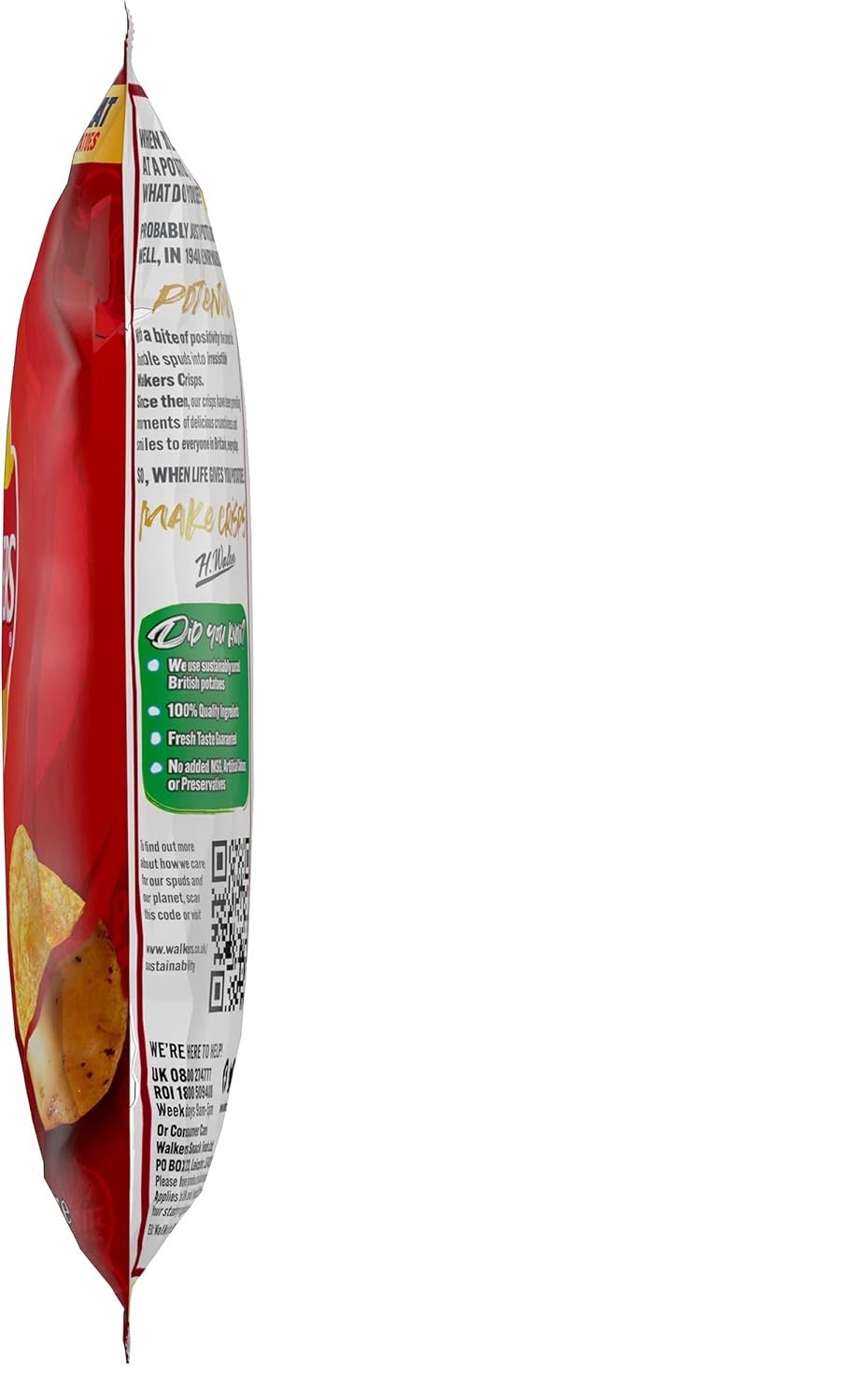 Walkers Ready Salted Crisps 32.5g x 32 Pack Full Case British Classic Snack
