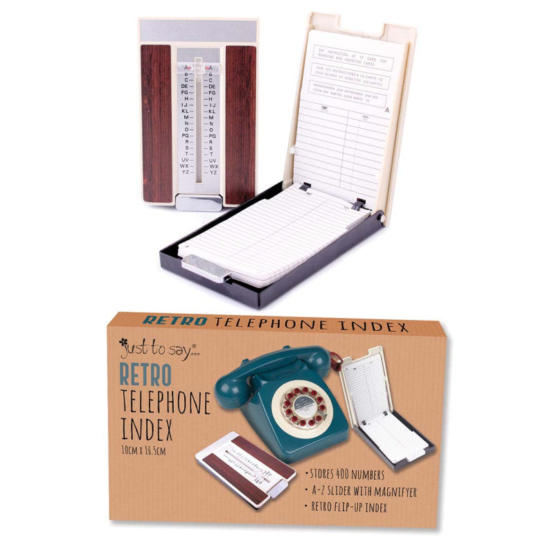 Tallon A-Z Telephone Index Book, Flip Open Retro Style with Slider
