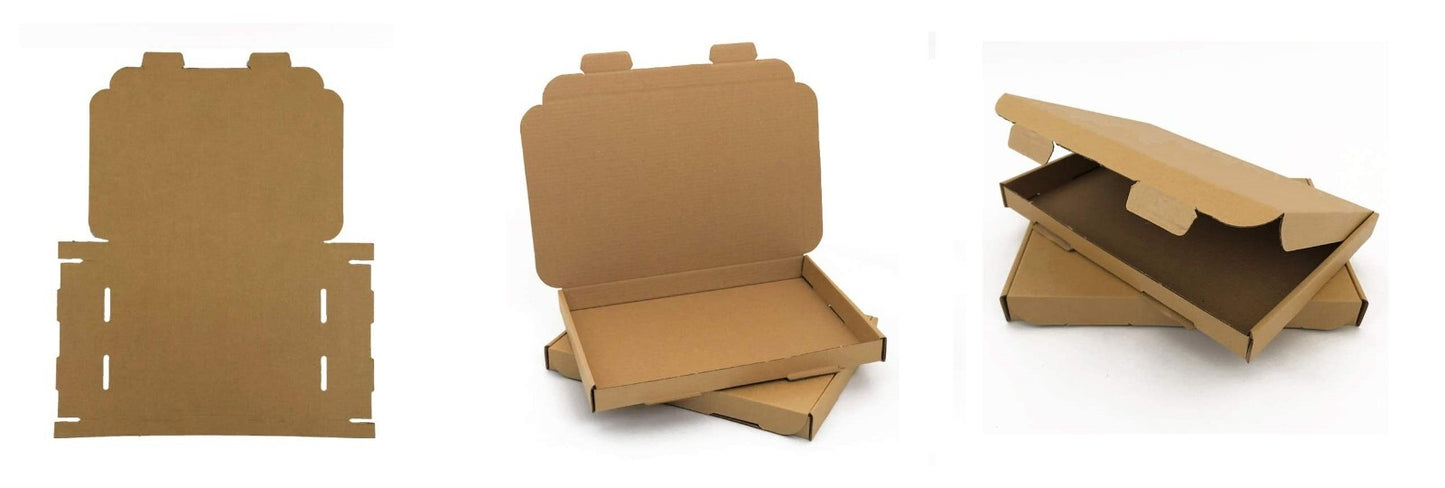 Large Letter Box Suitable for Royal Mail PIP Brown C5 22x16x2 cm Pack of 50 Box