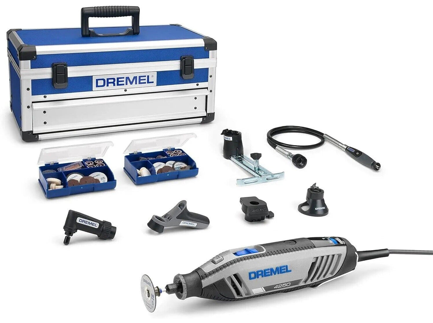 Dremel 4250 Multitool Platinum Tool Kit with 6 Attachments 128 Accessories 175W