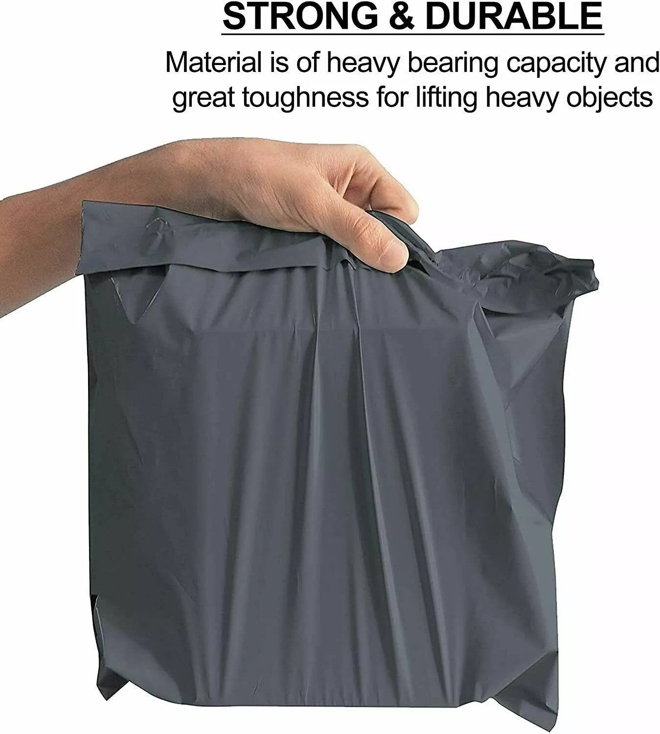 50 Grey Postal Mailing Bags 10x14 Inch 250x350mm Self Seal Postage Parcel Bags
