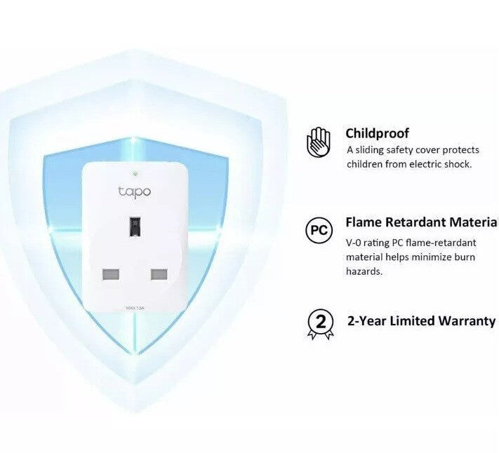 TP Link Tapo MiniSmart Plug WiFi Socket P100 4 Pack Works with Alexa Google Home