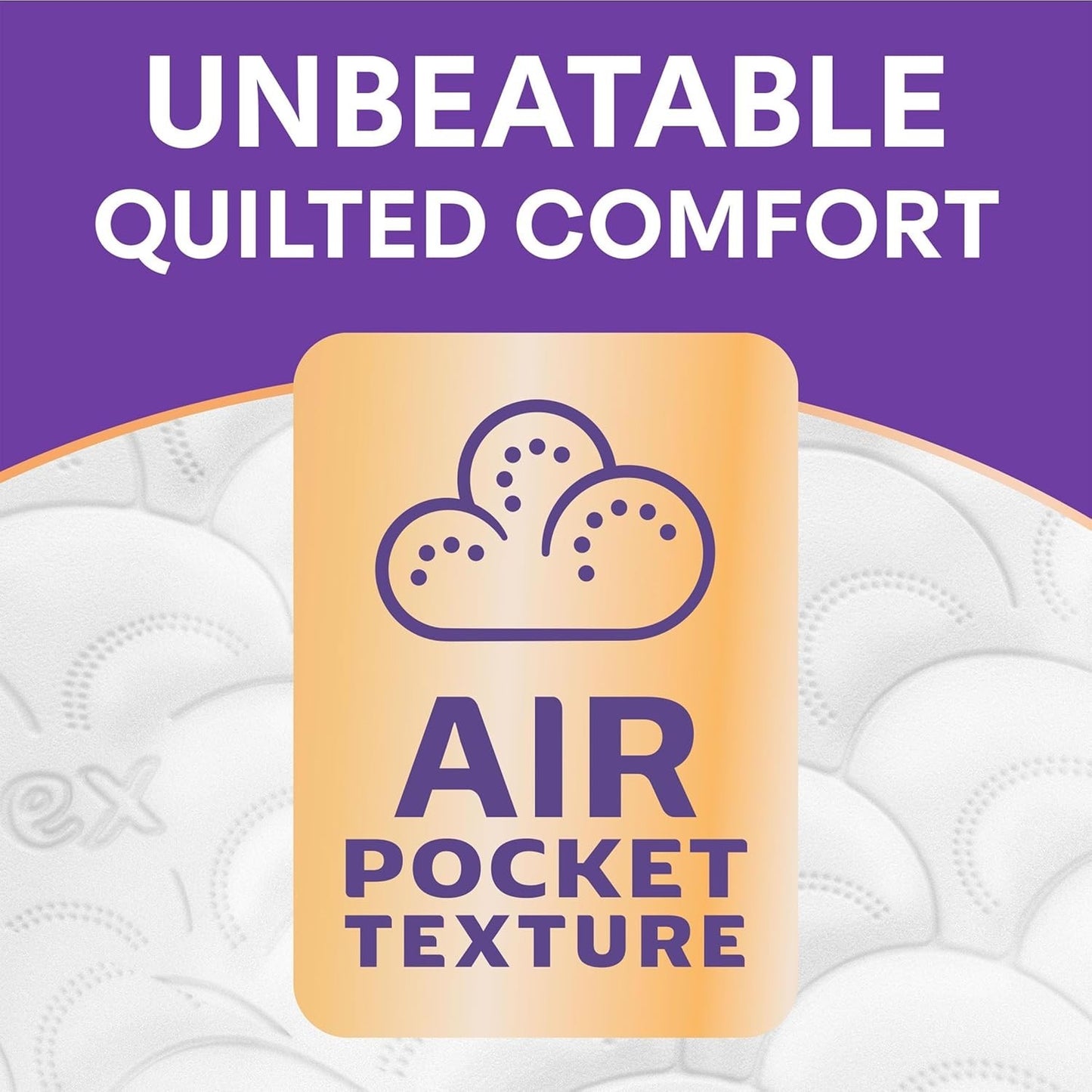 Andrex Toilet Rolls 3 Ply Supreme Quilts Fragrance Free Toilet Paper Pack of 48