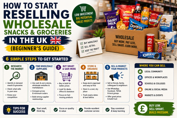 How to Start Reselling Wholesale Snacks and Groceries in the UK (Beginner's Guide)