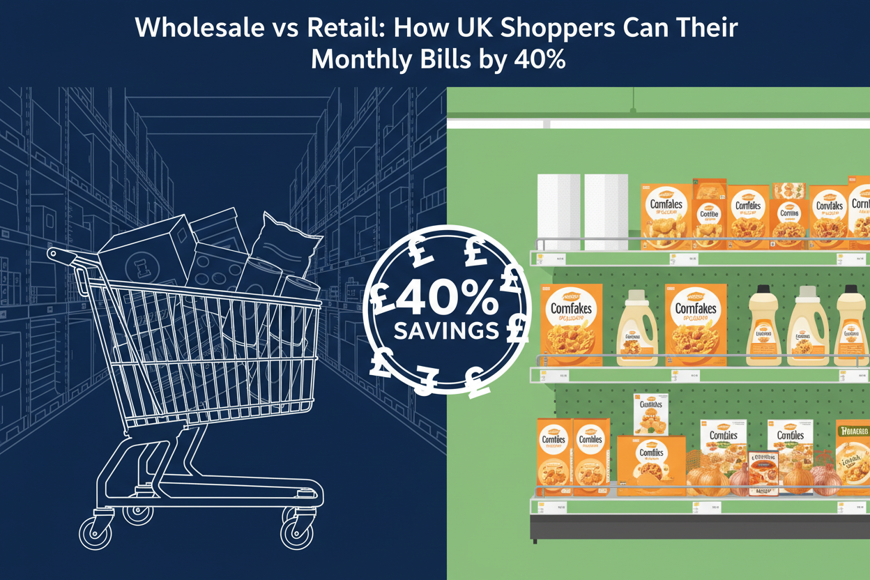 Wholesale vs Retail: How UK Shoppers Can Cut Their Monthly Bills by 40%