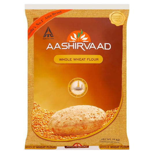 Aashirvaad Atta Whole Wheat Flour Atta 10kg Pure Chakki Fresh Soft Roti Qualitys