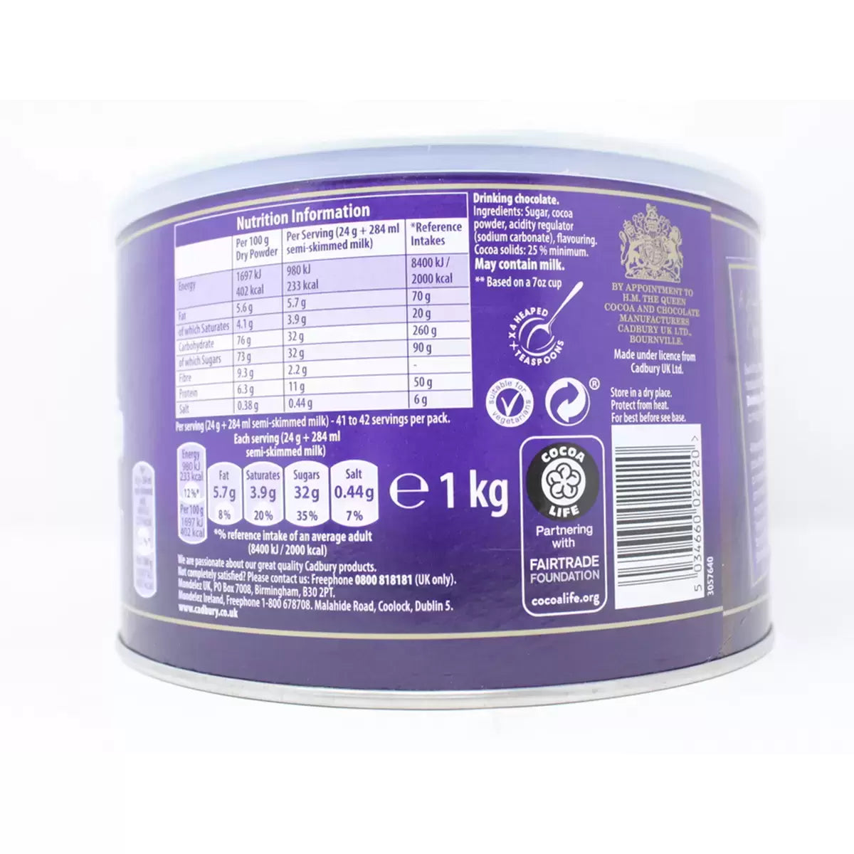 Cadbury Luxury Drinking Hot Chocolate 1kg – Rich Creamy Taste