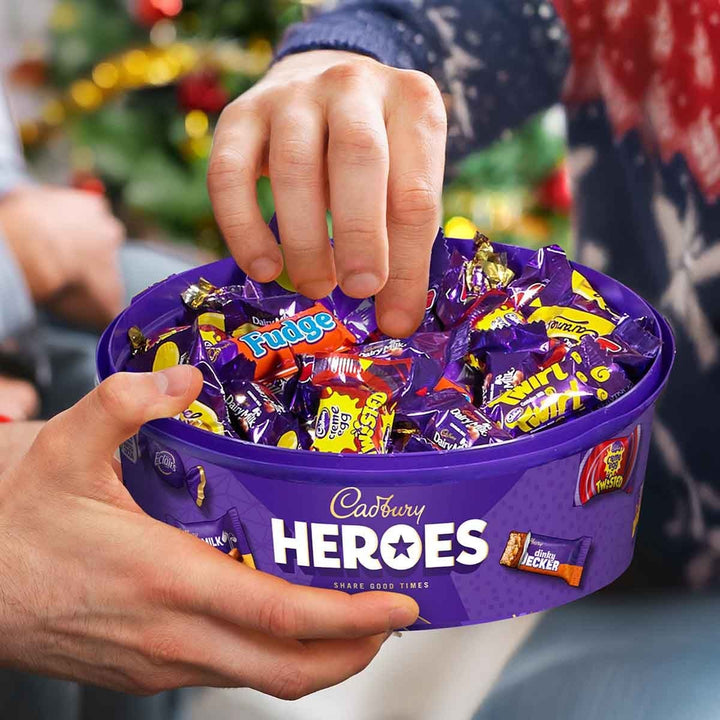 Cadbury Heroes Chocolate Tubs 2 x 475g