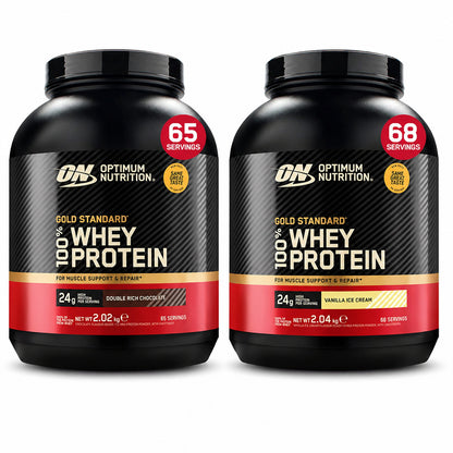Optimum Nutrition Gold Standard 100% Whey Chocolate or Vanilla Protein Powder