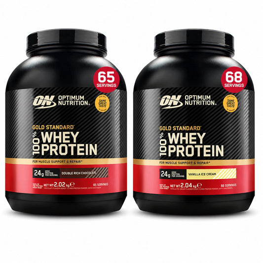 Optimum Nutrition Gold Standard 100% Whey Chocolate or Vanilla Protein Powder