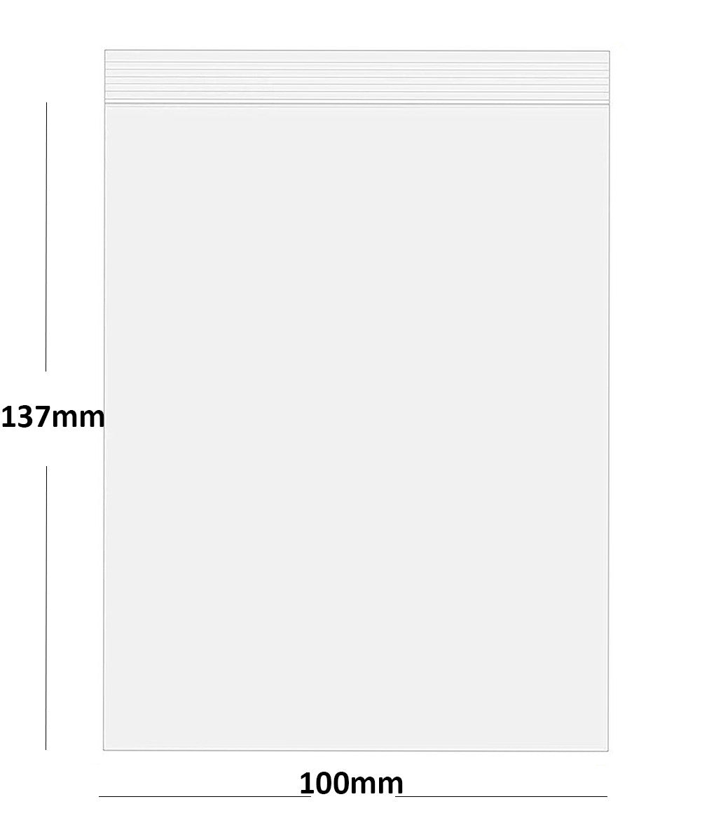 Grip Seal Bags Self Resealable Clear Polythene Poly Plastic Zip Lock All Sizes