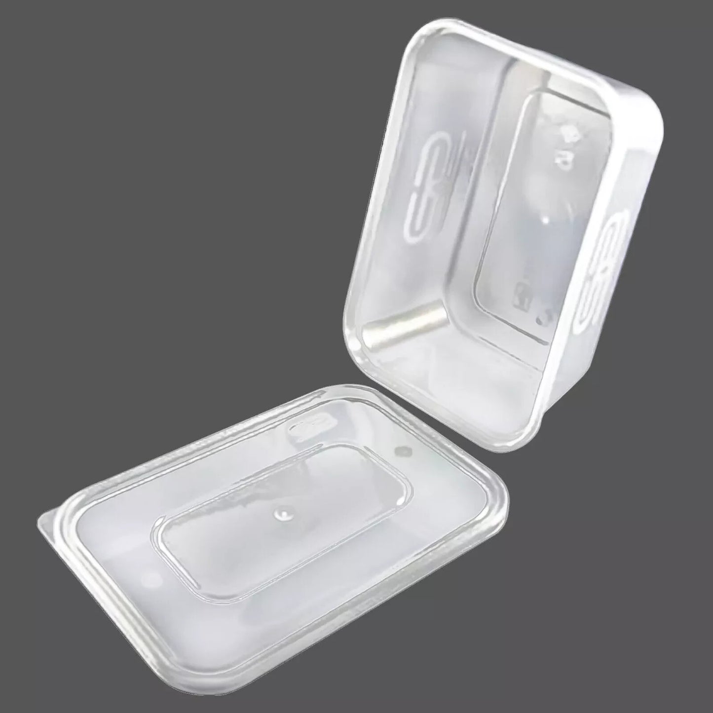 SATCO Clear Plastic Food Containers With Lids 650 ml Reusable 250 Pack Microwave