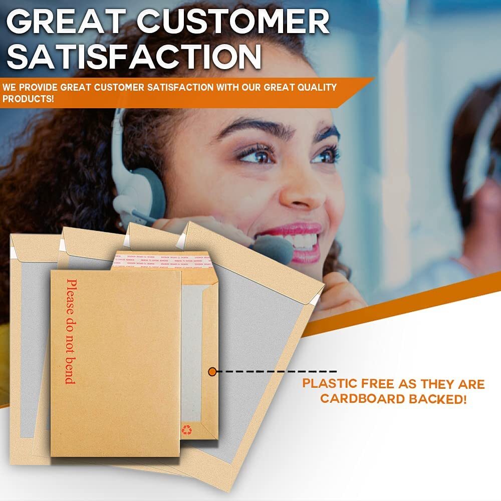 Hard Card Board Backed Please Do Not Bend Envelopes Manilla Brown A3 A4 A5 A6