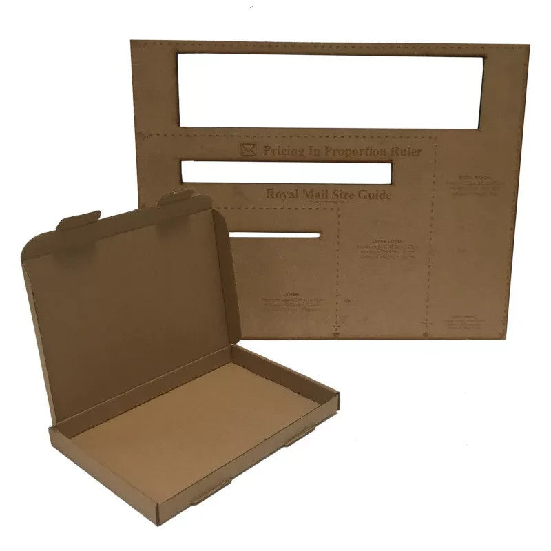 Royal Mail PIP Large Letter Postal Boxes C5 22x16x2cm Pack of 50 Brown Cardboard