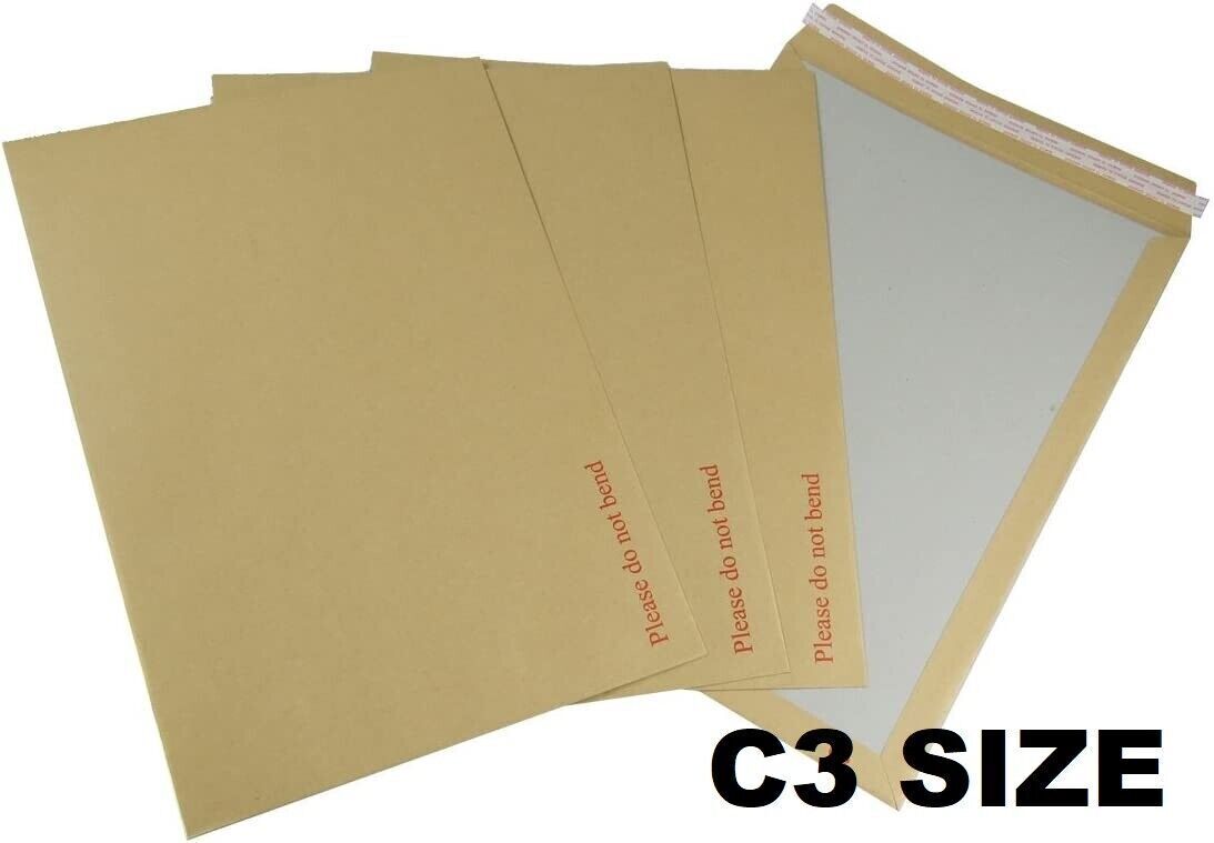 Hard Card Board Backed Please Do Not Bend Envelopes Manilla Brown A3 A4 A5 A6