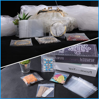 Grip Seal Bags Self Resealable Clear Polythene Poly Plastic Zip Lock All Sizes