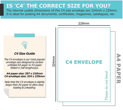 Hard Card Board Backed Please Do Not Bend Envelopes Manilla Brown A3 A4 A5 A6