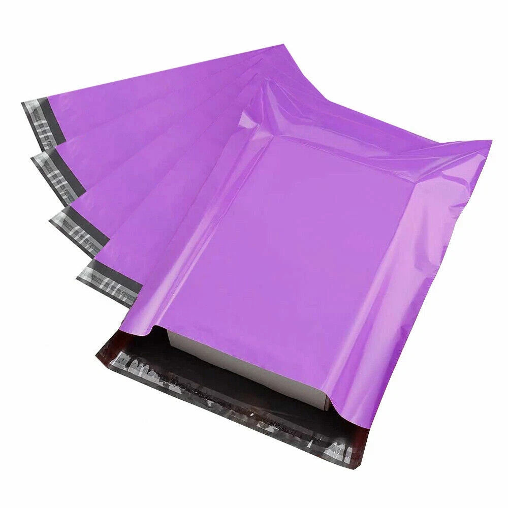 Coloured Mailing Bags Plastic Post Seal Waterproof Strong Parcel All Sizes UK