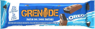 12x Grenade Protein Bars 60g High Protein Low Sugar Snack Oreo Bar 21g Protein