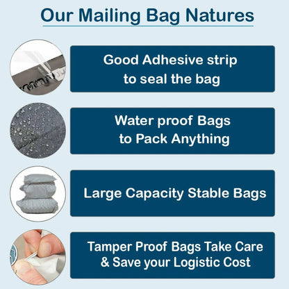 Coloured Mailing Bags Plastic Post Seal Waterproof Strong Parcel All Sizes UK