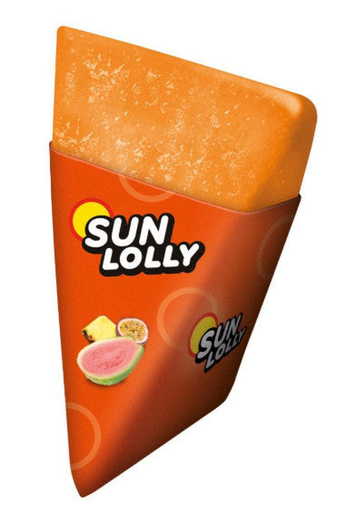 Sun Lolly Ice Lollies Cola, Strawberry, Exotic & Raspberry Flavours, 60ml 32Pack