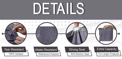 Grey Strong Mailing Postal Bags Self Seal All Sizes Fast UK Delivery Packaging