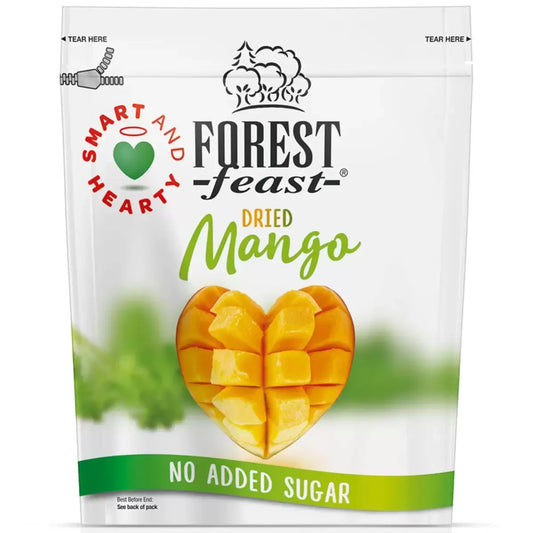 Forest Feast Smart & Hearty Dried Mango 650g No Added Sugar Snack Resealable UK