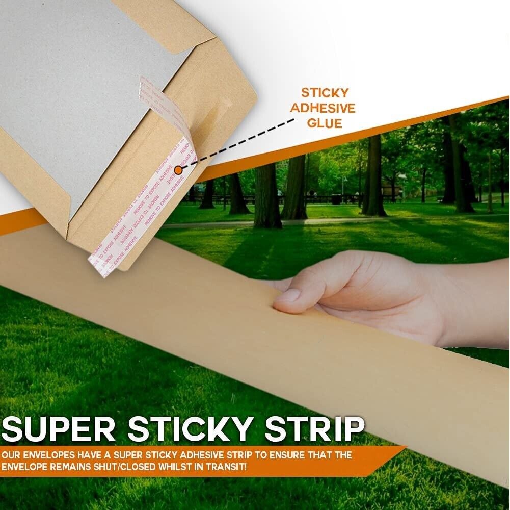 Hard Card Board Backed Please Do Not Bend Envelopes Manilla Brown A3 A4 A5 A6