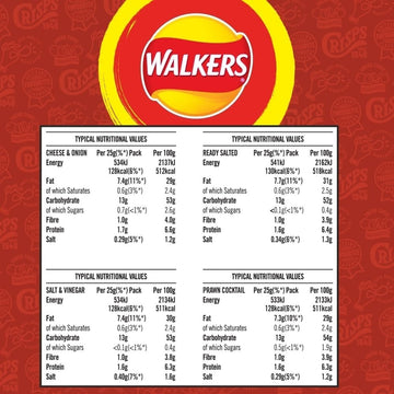 Walkers Classic Variety Crisps Multipack 20 x 25g l Assorted Flavours UK