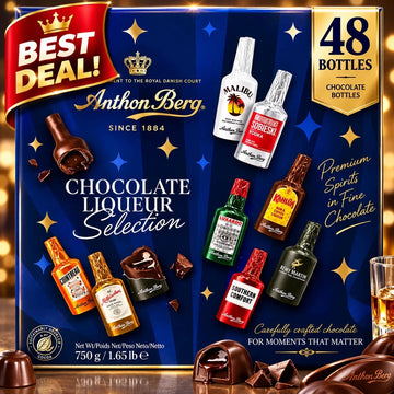 Anthon Berg Chocolate Liqueurs 48 Famous Original Liquor Spirits Gift Box 750g