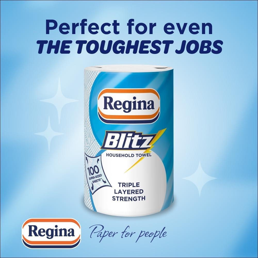 Regina Blitz Kitchen Roll 12 Pack 70 Sheets