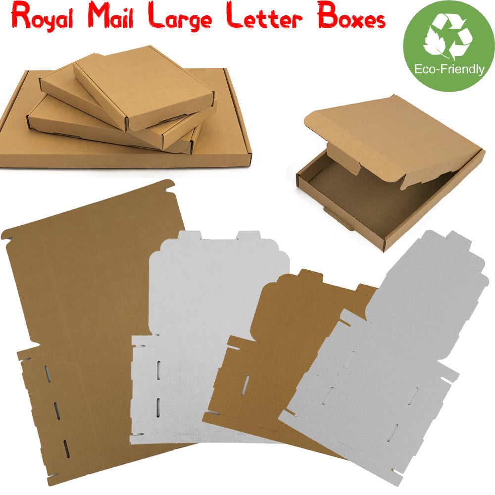 Royal Mail PIP Large Letter EcoFriendly Cardboard Postal Mail Box C4 C5 C6 DL
