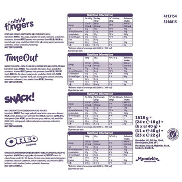 Cadbury & Oreo Big Box Of Treats 64 Snacks