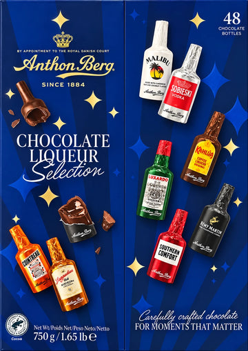 Anthon Berg Chocolate Liqueurs 48 Famous Original Liquor Spirits Gift Box 750g