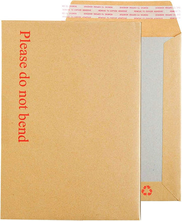 Hard Card Board Backed Please Do Not Bend Envelopes Manilla Brown A3 A4 A5 A6