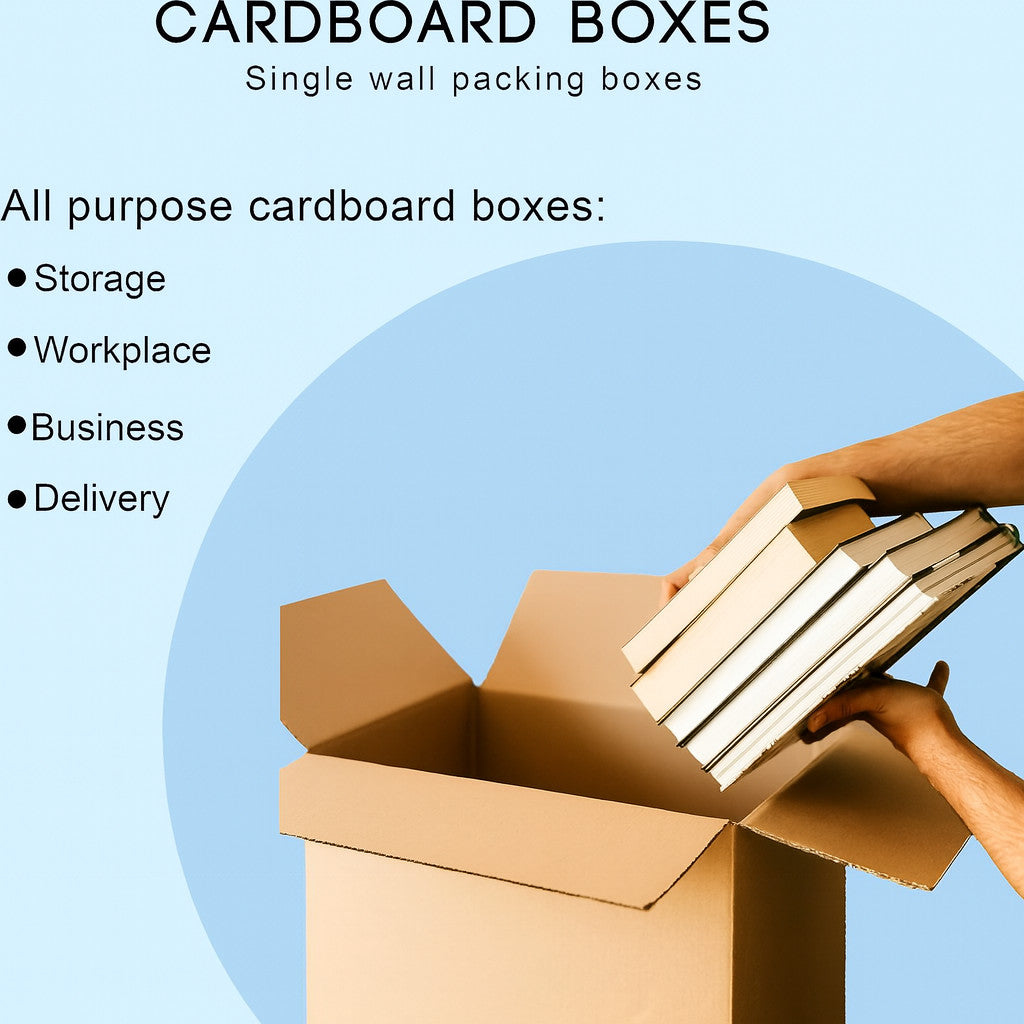 Single Wall 10x8x6" Boxes High Quality Postal Mailing Cardboard Packaging Carton