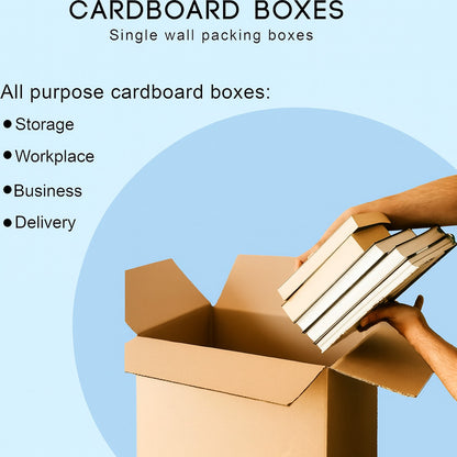 Single Wall 10x8x6" Boxes High Quality Postal Mailing Cardboard Packaging Carton