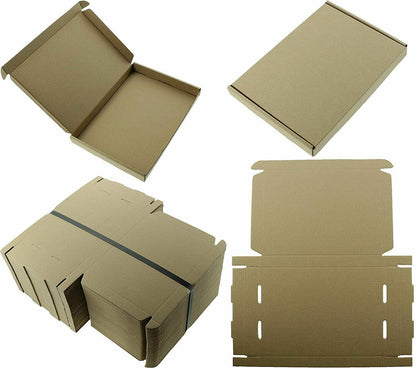 ROYAL MAIL PIP LARGE LETTER MAIL CARDBOARD POSTAL BOXES BROWN SIZE C4 C5 C6 DL