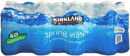 Bulk Kirkland Spring Still Bottled Water 40 x 500ml Water Multipack, Fresh Water