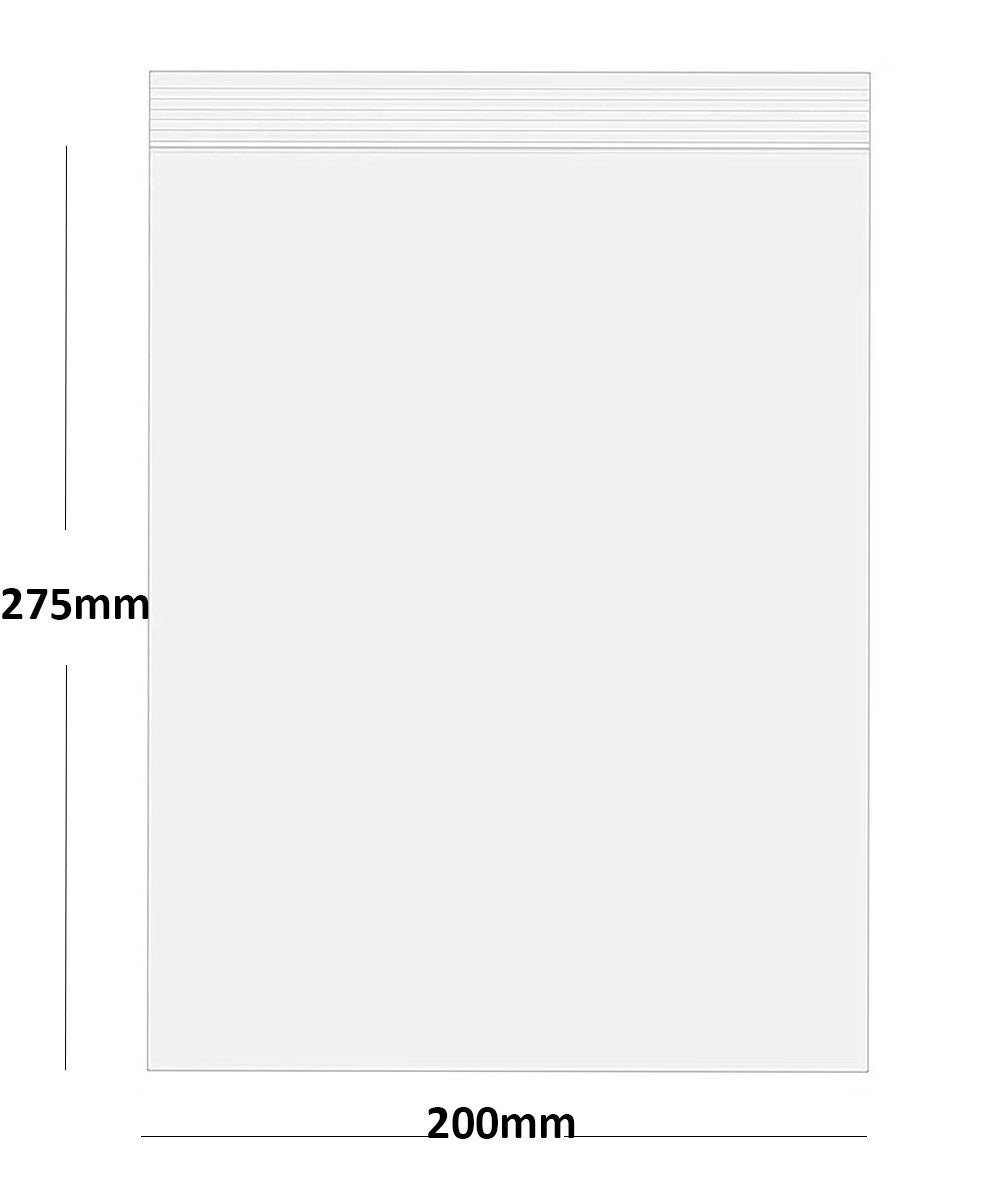 Grip Seal Bags Self Resealable Clear Polythene Poly Plastic Zip Lock All Sizes